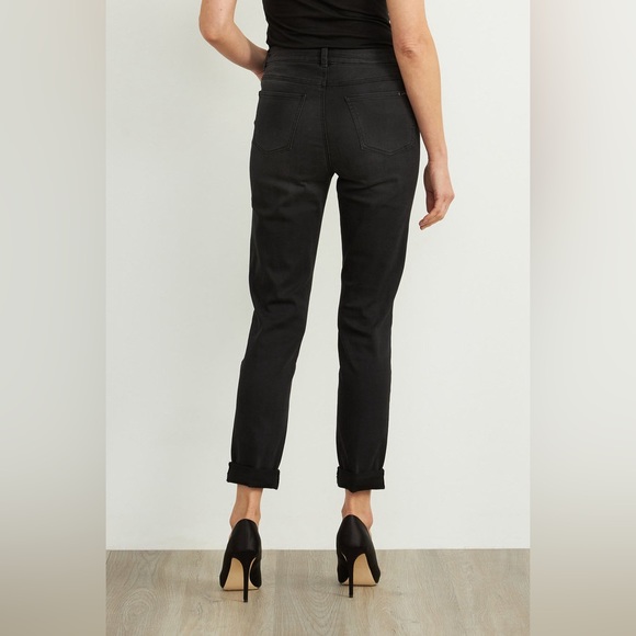 Joseph Ribkoff black sequins denim pant - Picture 3 of 8